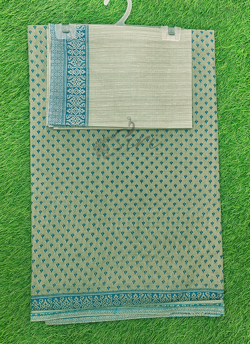 Latest Printed Pure Cotton Saree