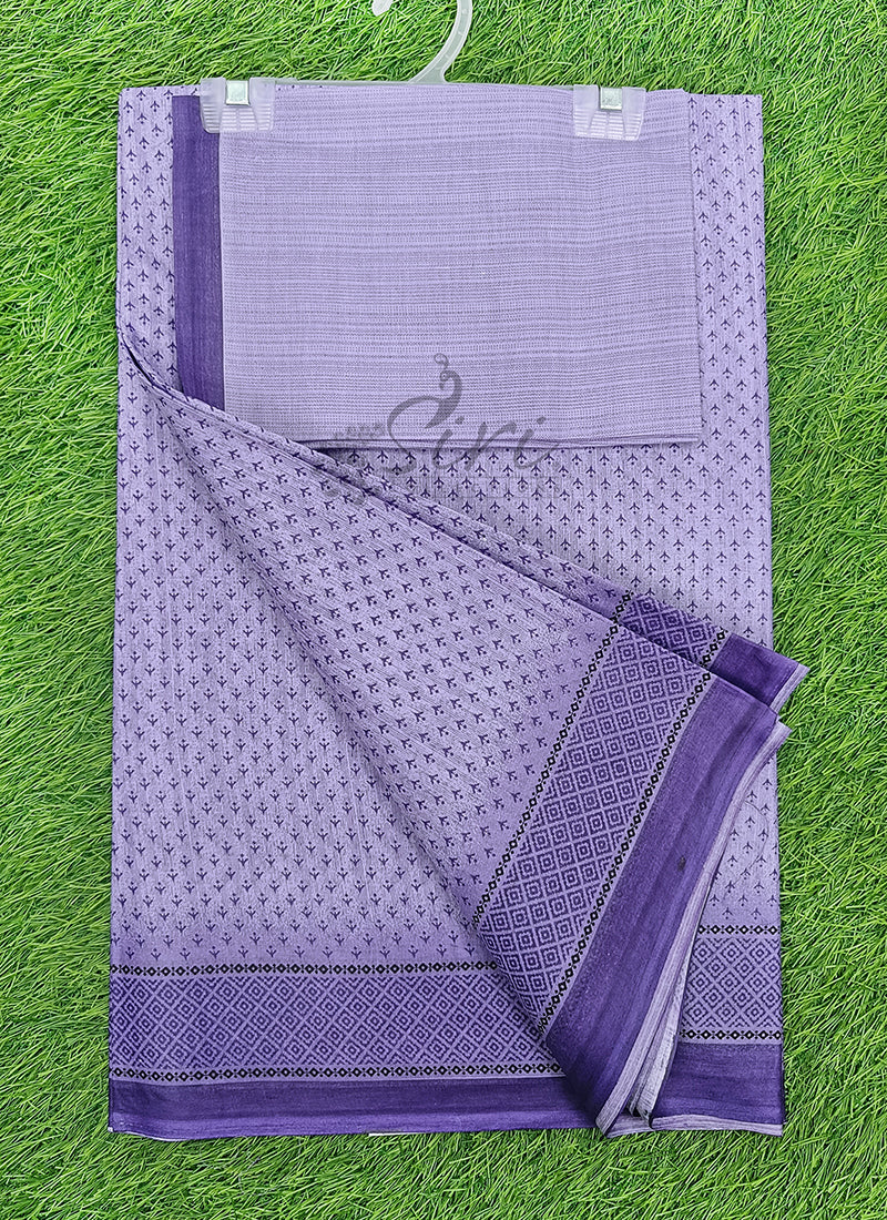 Latest Printed Pure Cotton Saree