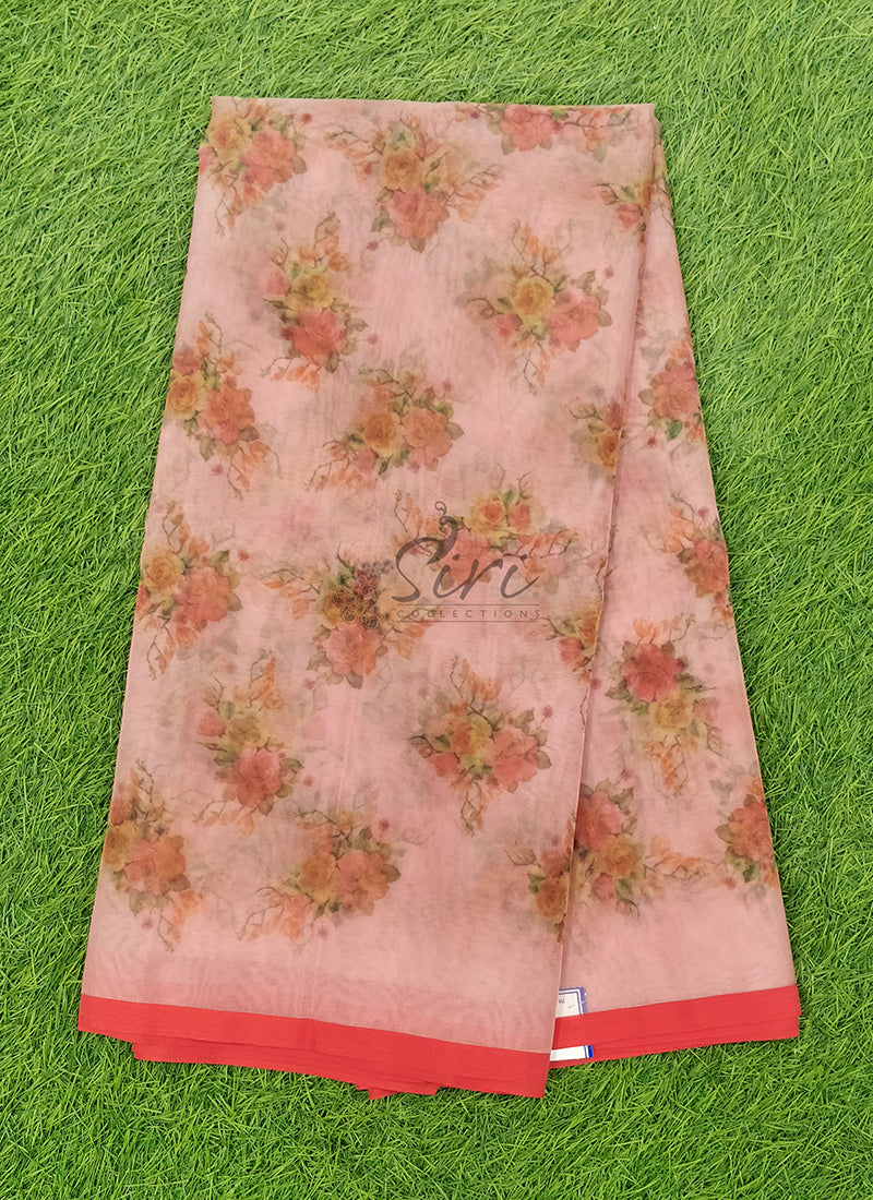 Beautiful Organza Saree in Digital Print