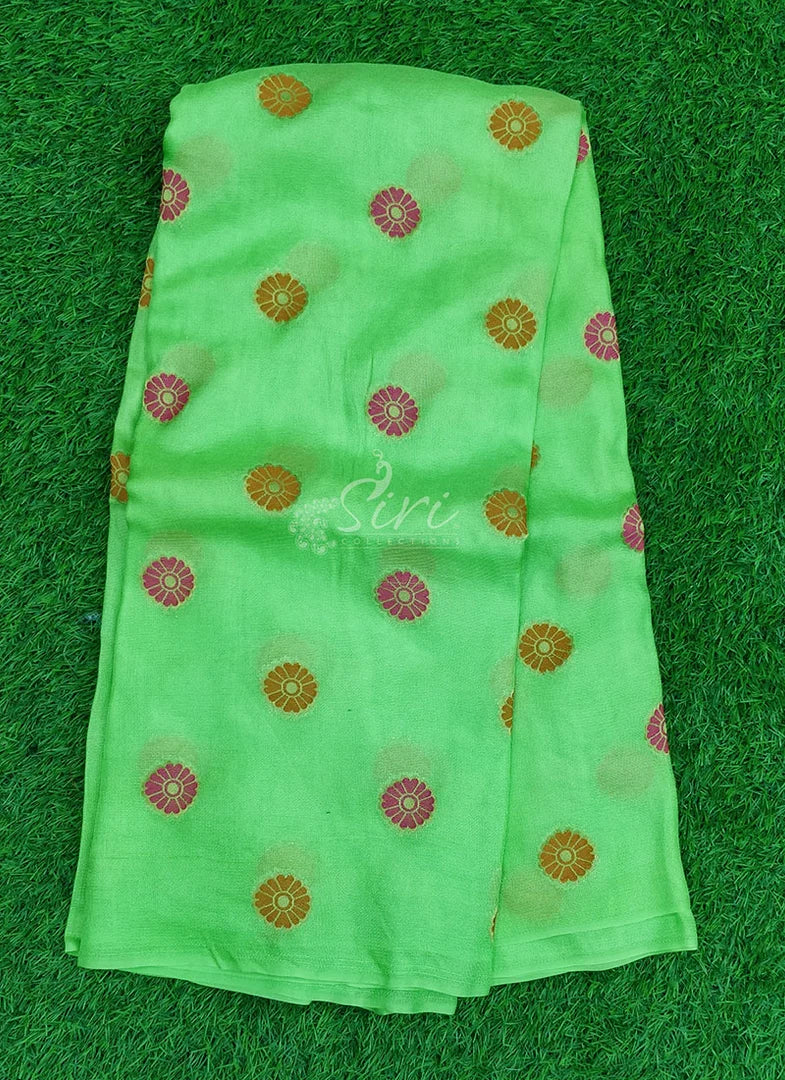 Beautiful Designer Jute Silk Saree