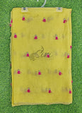 Lovely Jute Georgette Saree in Embroidery Tassel Butis