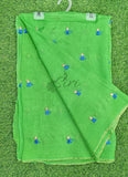 Lovely Jute Georgette Saree in Embroidery Tassel Butis