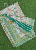 Latest Beautiful Printed Crepe Saree