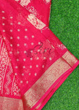 Lovely Printed Georgette Saree in Self Design