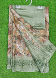 Lovely Printed Crepe Georgette Saree