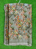 Beautiful Printed Metal Georgette Saree