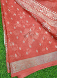 Lovely Printed Georgette Saree in Self Design