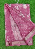 Lovely Printed Georgette Saree in Self Design