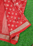 Lovely Printed Georgette Saree in Self Design