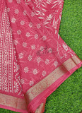 Lovely Printed Georgette Saree in Self Design