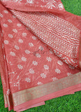 Lovely Printed Georgette Saree in Self Design