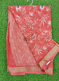 Lovely Printed Georgette Saree in Self Design