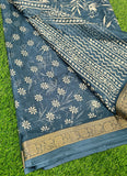 Lovely Printed Georgette Saree in Self Design