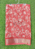 Lovely Printed Georgette Saree in Self Design