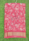 Lovely Printed Georgette Saree in Self Design