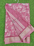 Lovely Printed Georgette Saree in Self Design