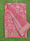 Lovely Printed Georgette Saree in Self Design