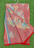 Beautiful Printed Brasso Saree