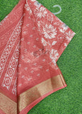 Lovely Printed Georgette Saree in Self Design