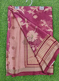 Beautiful Printed Brasso Saree in Foil Print