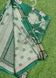 Beautiful Printed Brasso Saree in Foil Print