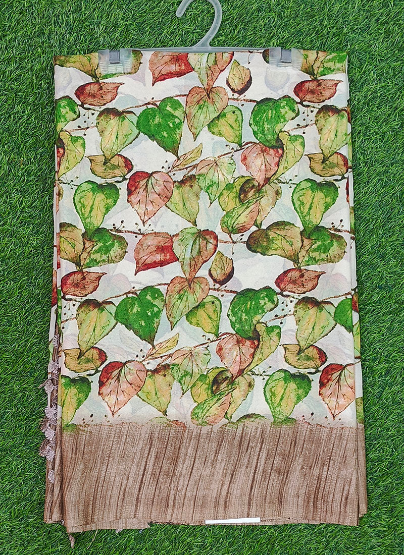 Beautiful Latest Printed Georgette Saree