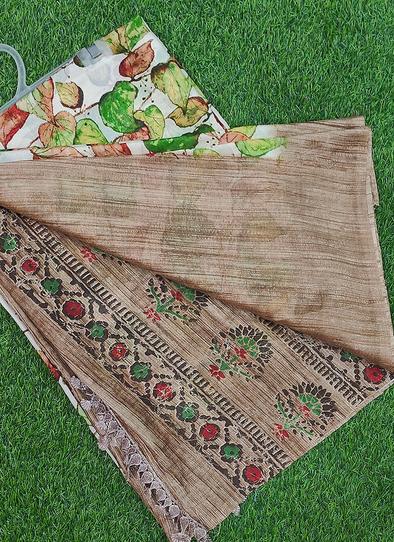 Beautiful Latest Printed Georgette Saree