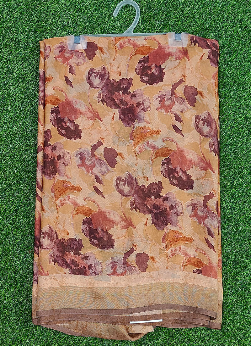 Beautiful Latest Printed Georgette Saree