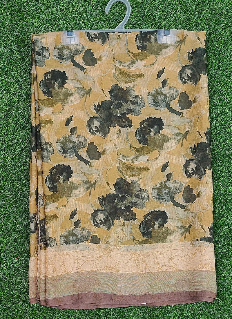 Beautiful Latest Printed Georgette Saree