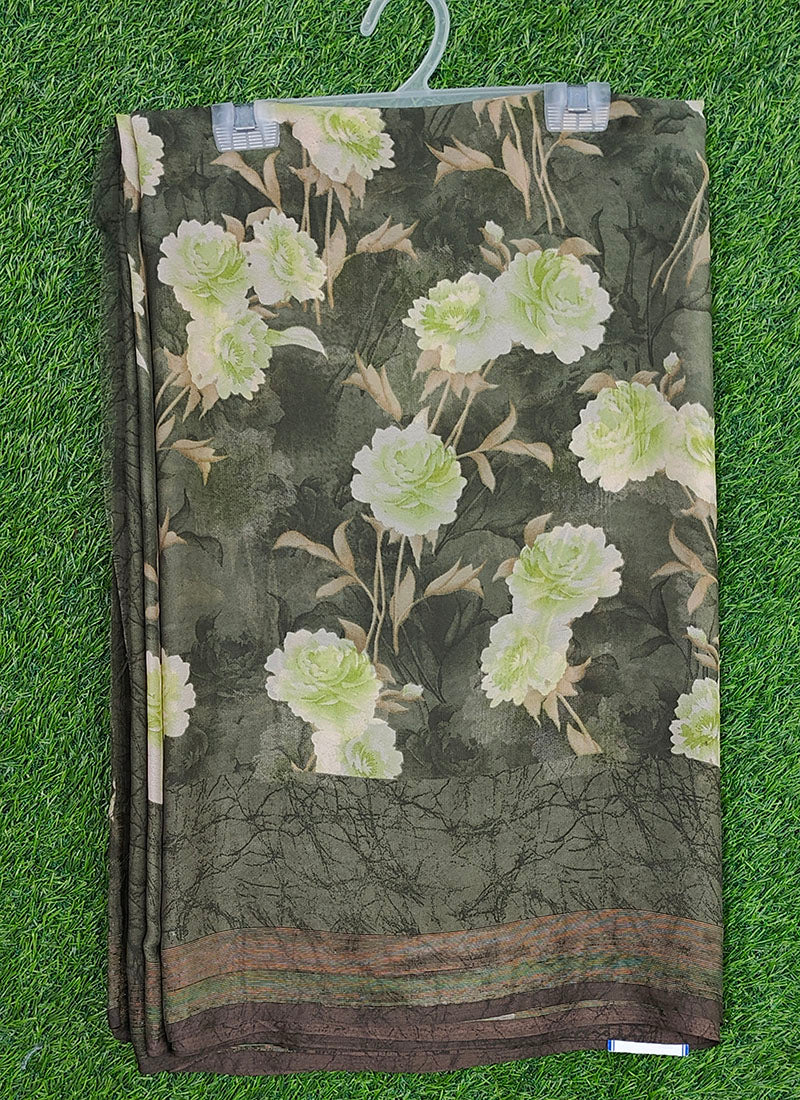 Beautiful Latest Printed Georgette Saree