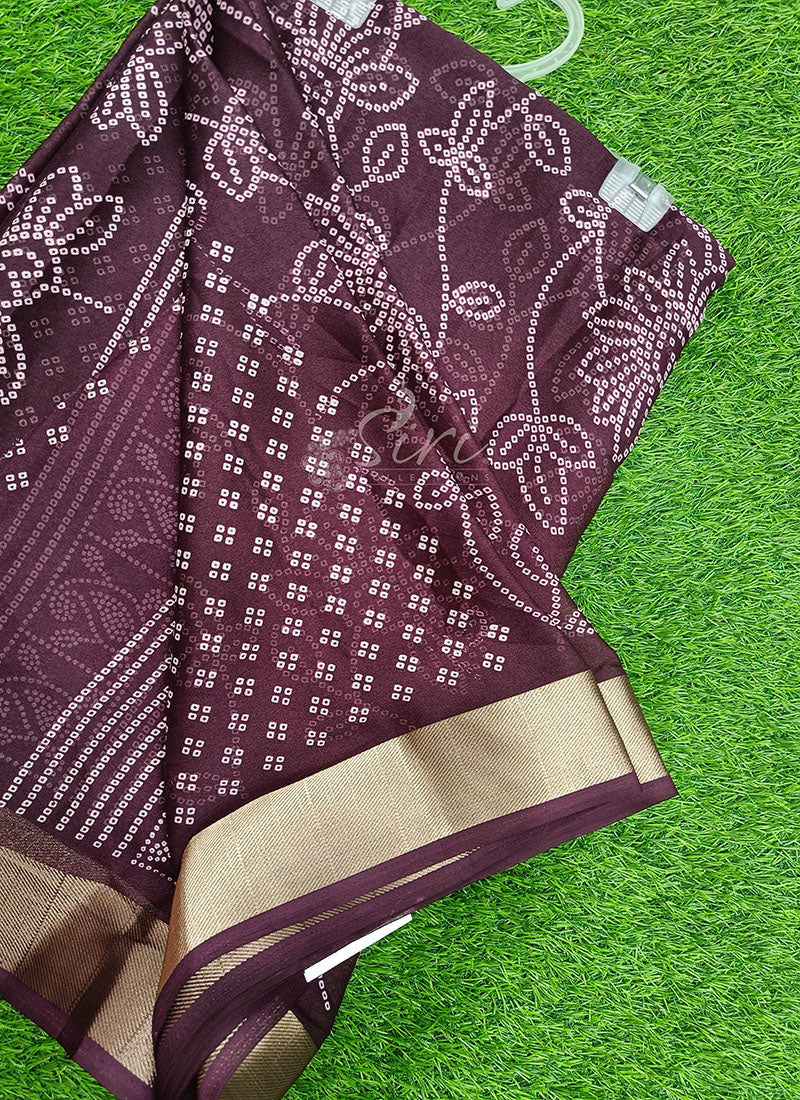Lovely Printed Moss Georgette Saree