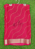 Lovely Printed Moss Georgette Saree