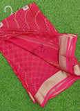 Lovely Printed Moss Georgette Saree