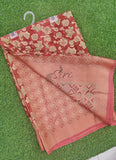 Beautiful Printed Brasso Saree in Foil Print