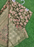 Beautiful Printed Brasso Saree in Foil Print
