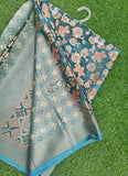 Beautiful Printed Brasso Saree in Foil Print
