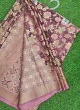 Beautiful Printed Brasso Saree in Foil Print