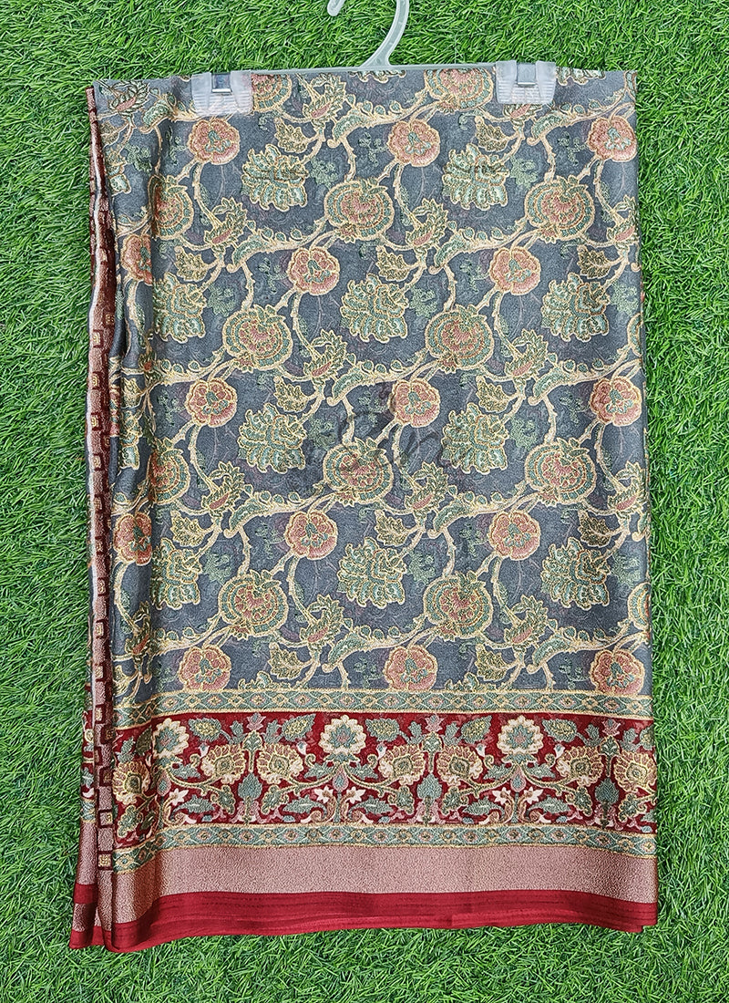 Beautiful Printed Brasso Saree in Foil Print