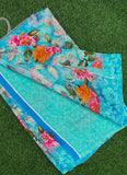 Latest Beautiful Printed Crepe Saree with Blouse