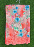 Latest Beautiful Printed Crepe Saree with Blouse