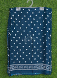 Latest Beautiful Printed Crepe Saree with Blouse