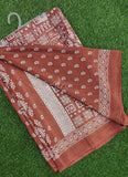 Latest Beautiful Printed Crepe Saree with Blouse