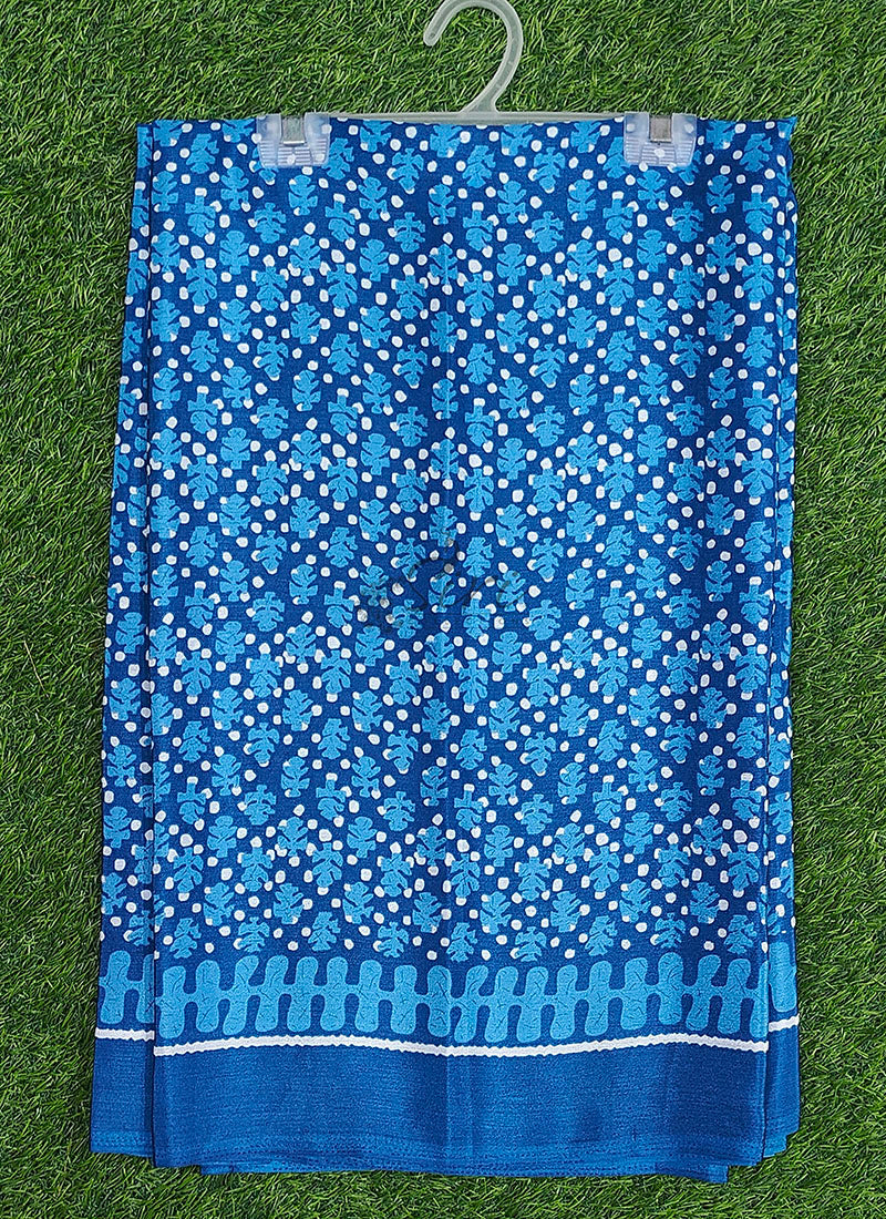 Latest Beautiful Printed Crepe silk Saree with Blouse