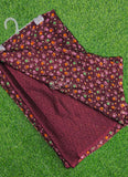 Beautiful Printed Floral Metal Georgette Saree