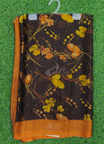 Beautiful Printed Floral Metal Georgette Saree