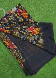 Beautiful Printed Floral Metal Georgette Saree