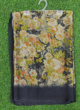 Beautiful Printed Floral Metal Georgette Saree