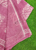 Beautiful Printed Chiffon Saree in Self Lines Texture
