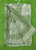 Beautiful Printed Chiffon Saree in Self Lines Texture