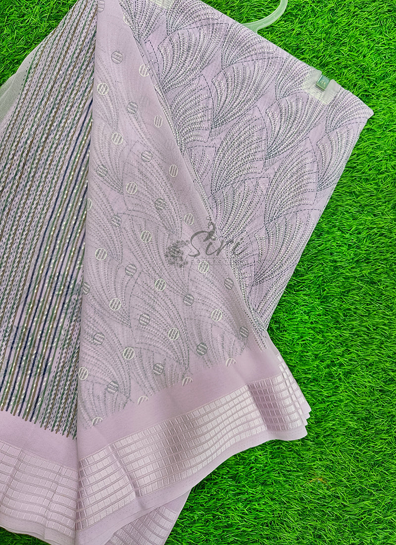 Beautiful Printed Georgette Saree